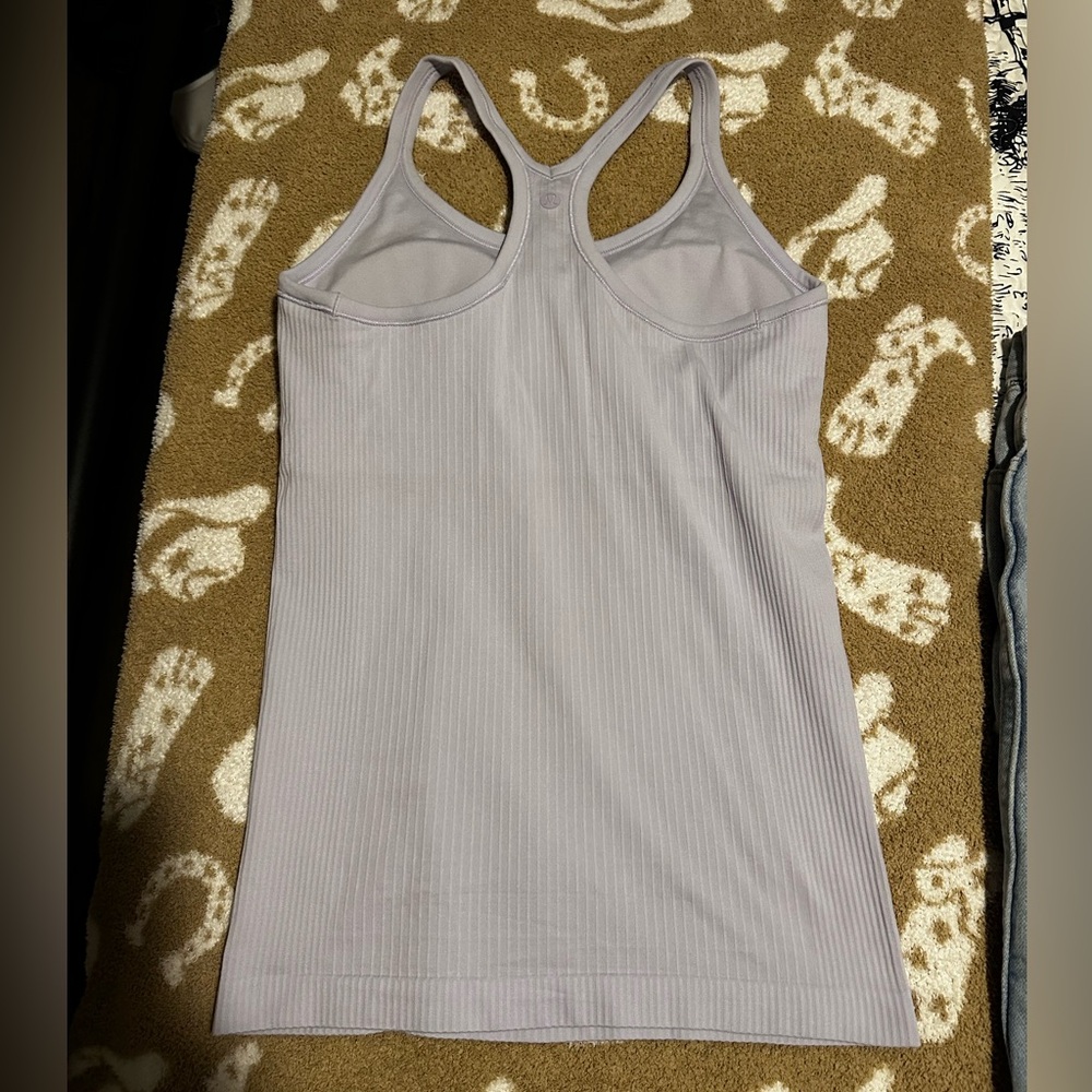 Ribbed Lavender Tank Top